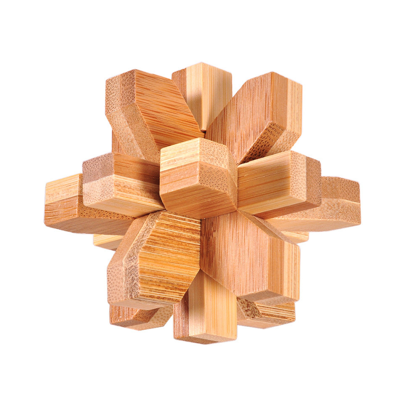Drveni Kong Ming Lock/Luban Lock puzzle – edukativna igra za prostorno razmišljanje, DIY prilagodljivo, puzzle za otključavanje