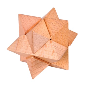 Drevený Kong Ming Lock / Luban Lock — puzzle pre dospelých, rozvoj priestorového myslenia, DIY prispôsobenie