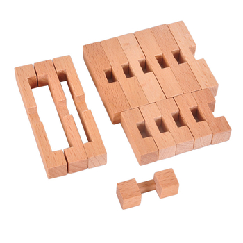 Drveni zagonetni Kong Ming Lock/Luban Lock za odrasle, 15 načina, 15 komada, DIY kompatibilan, prilagodba uzorka