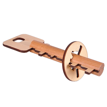Drveni Kong Ming Lock / Luban Lock puzzle za odrasle — edukativna mozgalica, mogućnost izrade po uzoru, 61+ godina