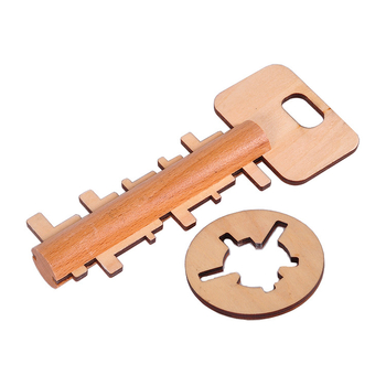 Drveni Kong Ming Lock / Luban Lock puzzle za odrasle — edukativna mozgalica, mogućnost izrade po uzoru, 61+ godina