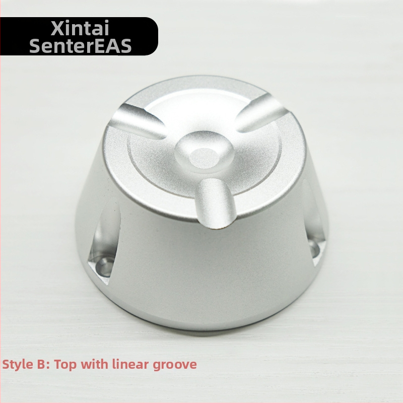 D048 Magnetický odpojovač etikiet pre oblečenie — membrána: hliníková zliatina + magnet, povrchový materiál: hliníková zliatina + magnet, použitie: supermarket, obchody s oblečením, obchody pre matku a dieťa, obuv a optika, značka Xinte