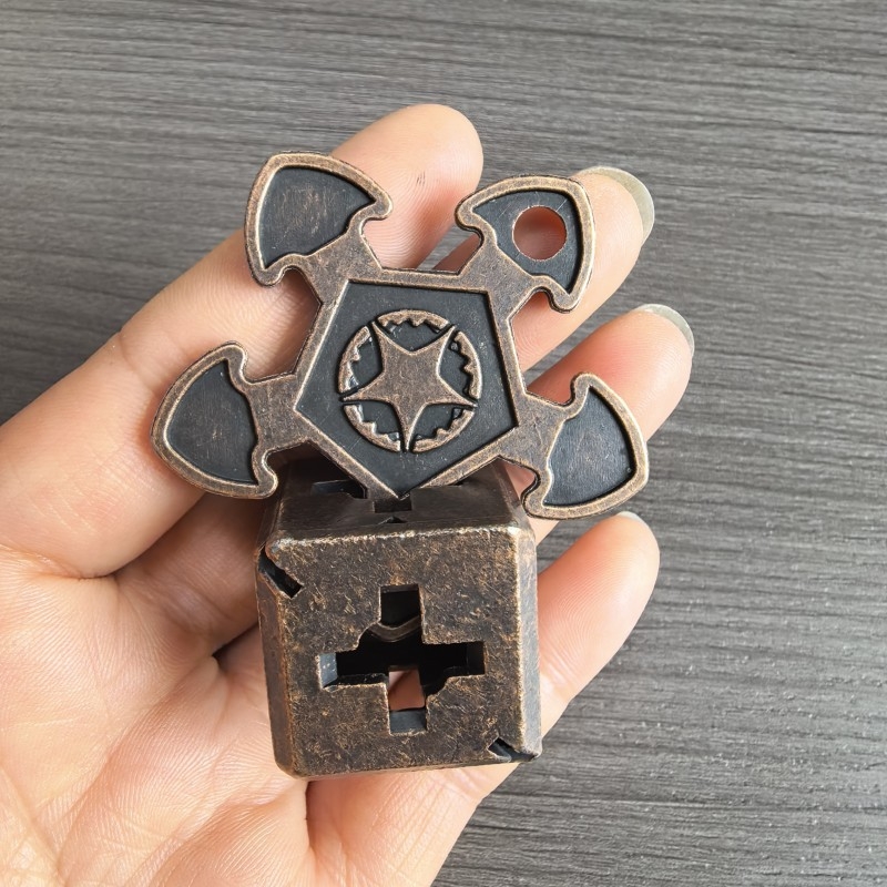 Prilagođeni metalni puzzle Luban lock (Kongming lock) – mentalna zagonetka i olakšanje stresa, za uzrast 15–35 godina, prilagodljivi uzorci dostupni