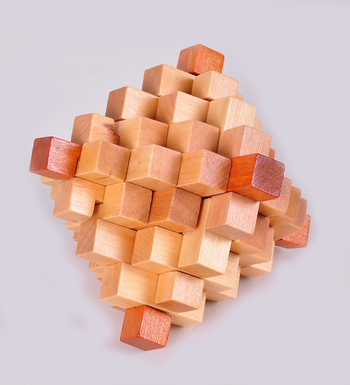 Drveni puzzle ključ Kong Ming lock/Luban lock za odrasle — poticanje prostornog razmišljanja; Materijal: drvo; DIY moguće; uzorci prilagodbe
