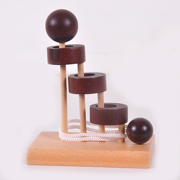 Puzzle za otključavanje - Drvena igračka za prostorno razmišljanje, DIY spremna, uzorak prilagođavanja, 7–14 godina (Materijal: Drvo; Funkcija: Prostorno razmišljanje; DIY: Da; Prilagodba uzorka)