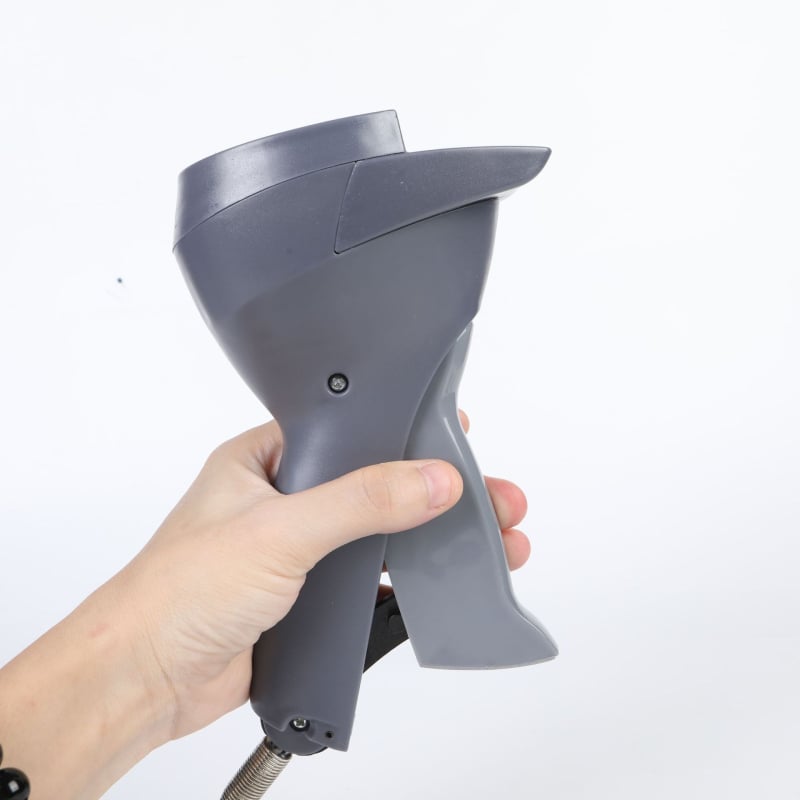 Kézi mágneses patent-eltávolító ruházathoz, modell Am-handheld 02, márka Anti-scientific, méretek 185×120×80 mm, alkalmas ruházati boltok és department store-ok számára