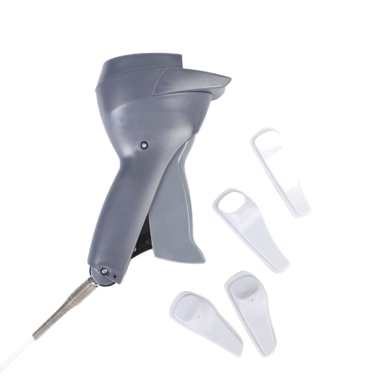 Kézi mágneses patent-eltávolító ruházathoz, modell Am-handheld 02, márka Anti-scientific, méretek 185×120×80 mm, alkalmas ruházati boltok és department store-ok számára