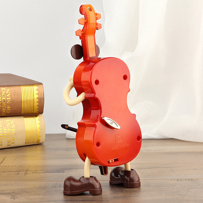 Desktop muzička figurica: crtana lutka s gitarom, plastika, injekcijsko oblikovanje, moderan minimalistički stil (poklon za rođendan)