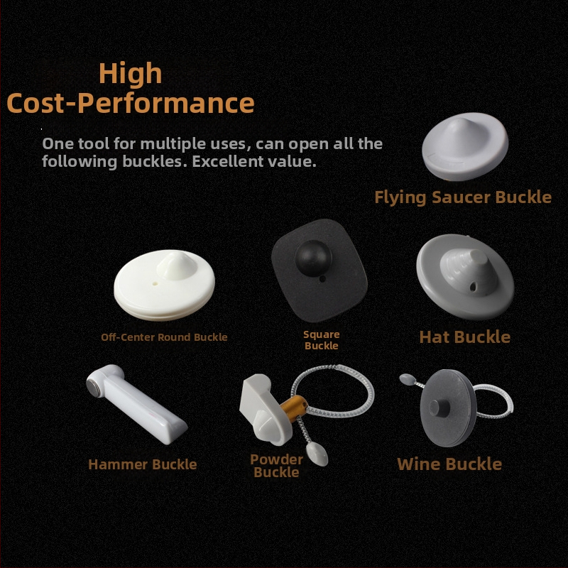 JS0003 Hliníkový nástroj na odstraňovanie štítkov a uvoľňovanie proti krádeži spony pre štítky oblečenia v supermarketoch