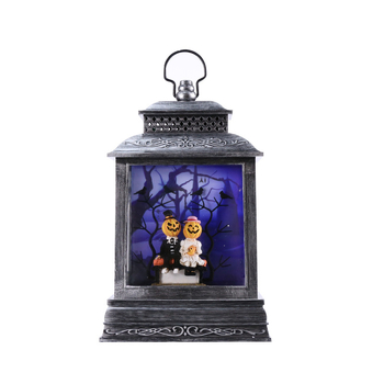 LED Resin Halloween Muzijski Ornament – Plastika i smola, Napajanje baterijama (DC ili 3 AA), IP20, Poklon za blagdane