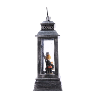 LED Resin Halloween Muzijski Ornament – Plastika i smola, Napajanje baterijama (DC ili 3 AA), IP20, Poklon za blagdane