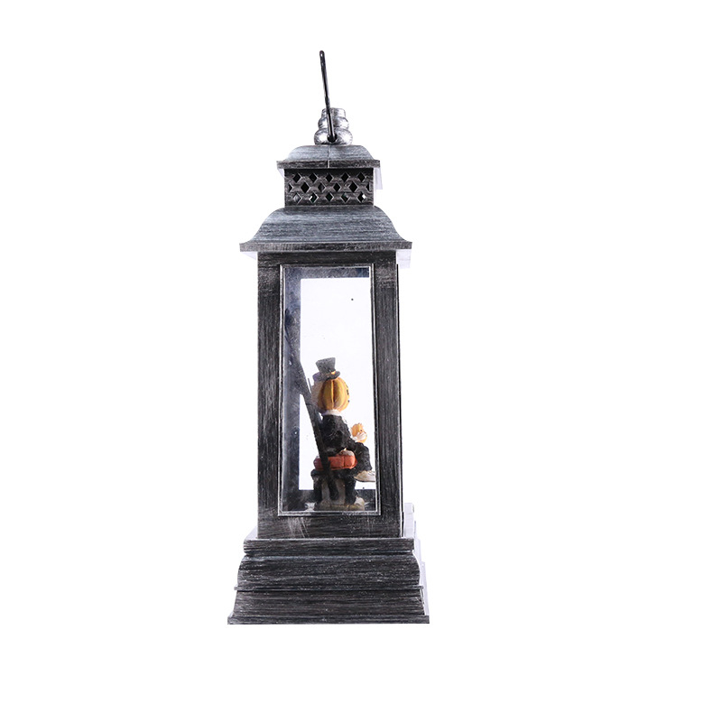 LED Resin Halloween Muzijski Ornament – Plastika i smola, Napajanje baterijama (DC ili 3 AA), IP20, Poklon za blagdane