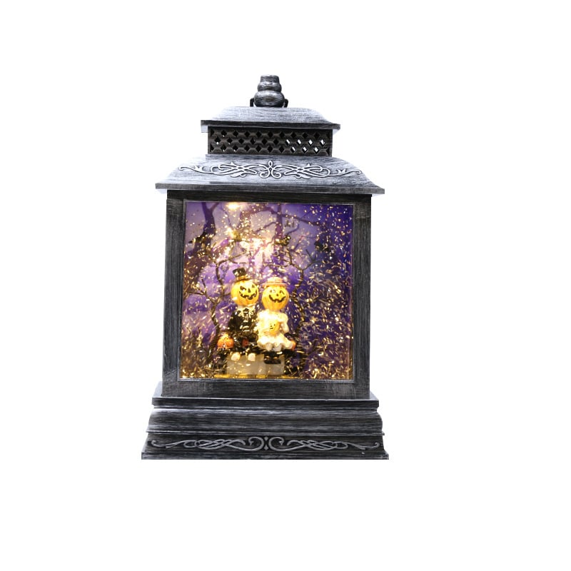 LED Resin Halloween Muzijski Ornament – Plastika i smola, Napajanje baterijama (DC ili 3 AA), IP20, Poklon za blagdane