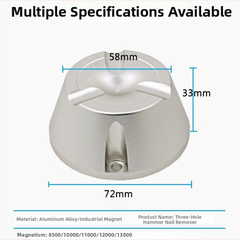 YB-R01 Magnetický odstraňovač anti-theft nálepiek pre oblečenie – 12000GS, hliníková zliatina, pre systémy proti krádeži v supermarketoch, pokladnice obchodov s oblečením, hypermarkety