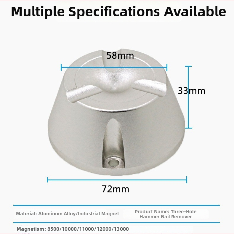 YB-R01 Magnetický odstraňovač anti-theft nálepiek pre oblečenie – 12000GS, hliníková zliatina, pre systémy proti krádeži v supermarketoch, pokladnice obchodov s oblečením, hypermarkety