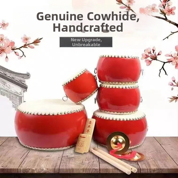 Tanggu bubon od Dragon Sound Drum Music Factory — telo z brezy; model Cowhide Tanggu; vhodný pre hudobné výkony a tanečné predstavenia.