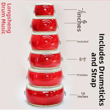 Tanggu bubon od Dragon Sound Drum Music Factory — telo z brezy; model Cowhide Tanggu; vhodný pre hudobné výkony a tanečné predstavenia.