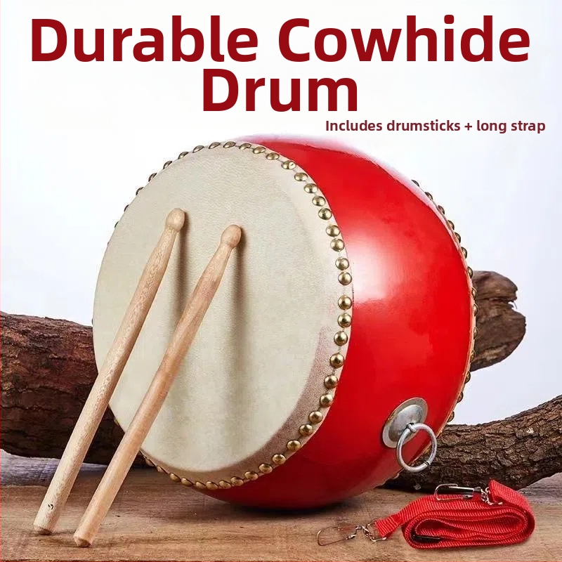 Tanggu bubon od Dragon Sound Drum Music Factory — telo z brezy; model Cowhide Tanggu; vhodný pre hudobné výkony a tanečné predstavenia.