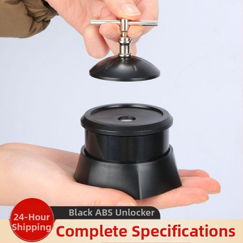 Odblokovacie zariadenie s viečkom na bezpečnostné štítky – ABS plast, model HX-52; plastová membrána; plastový povrch; vhodné pre nákupné centrá, supermarkety, detské a odevné predajne