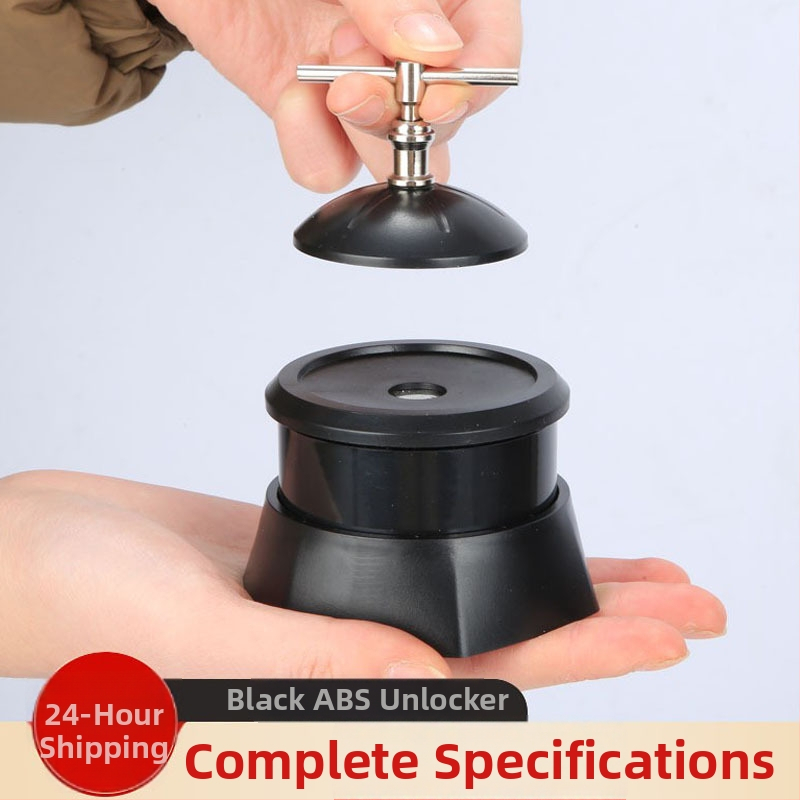 Odblokovacie zariadenie s viečkom na bezpečnostné štítky – ABS plast, model HX-52; plastová membrána; plastový povrch; vhodné pre nákupné centrá, supermarkety, detské a odevné predajne