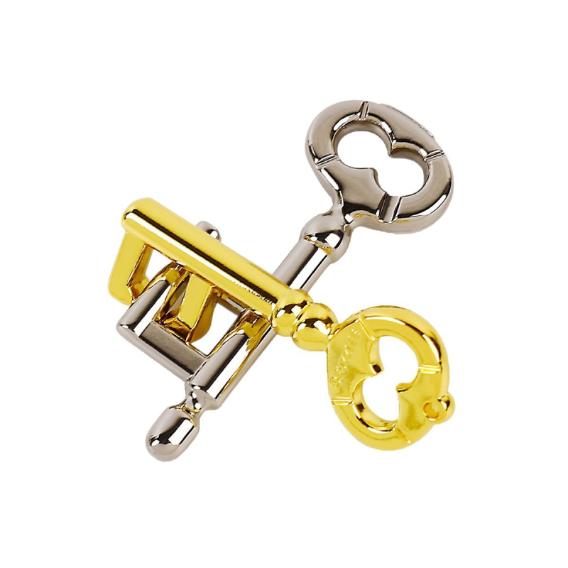 Metalni Kongming Lock / Luban Lock logički puzzle — legura, puzzle, uzrast 15–35