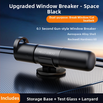 Cioc de siguranță auto și spargere a geamurilor, unealtă de evacuare multifuncțională; Material: ABS din aliaj de aluminiu; Greutate: 0.08 kg; Origine: Guangdong; Personalizare: Da