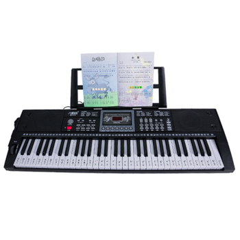 Dječji elektronički organ s 61 tipkama i LED svjetlima, rani obrazovni program, višenamjenske tipke za imitaciju klavira, PS materijal