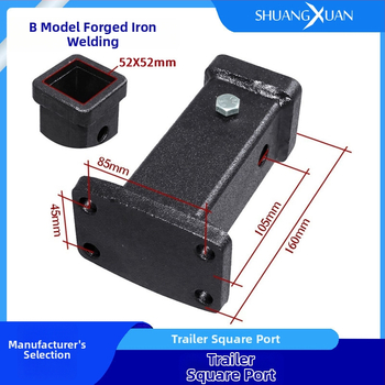 Vučni rameni s brzim spajanjem, kvadratni otvor, površinska sprejna obloga, lijevano čelično, kompatibilan s obiteljskim automobilom, modeli THR-01A/THR-02A/THR-03A/THR-03B