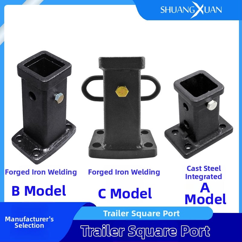 Vučni rameni s brzim spajanjem, kvadratni otvor, površinska sprejna obloga, lijevano čelično, kompatibilan s obiteljskim automobilom, modeli THR-01A/THR-02A/THR-03A/THR-03B