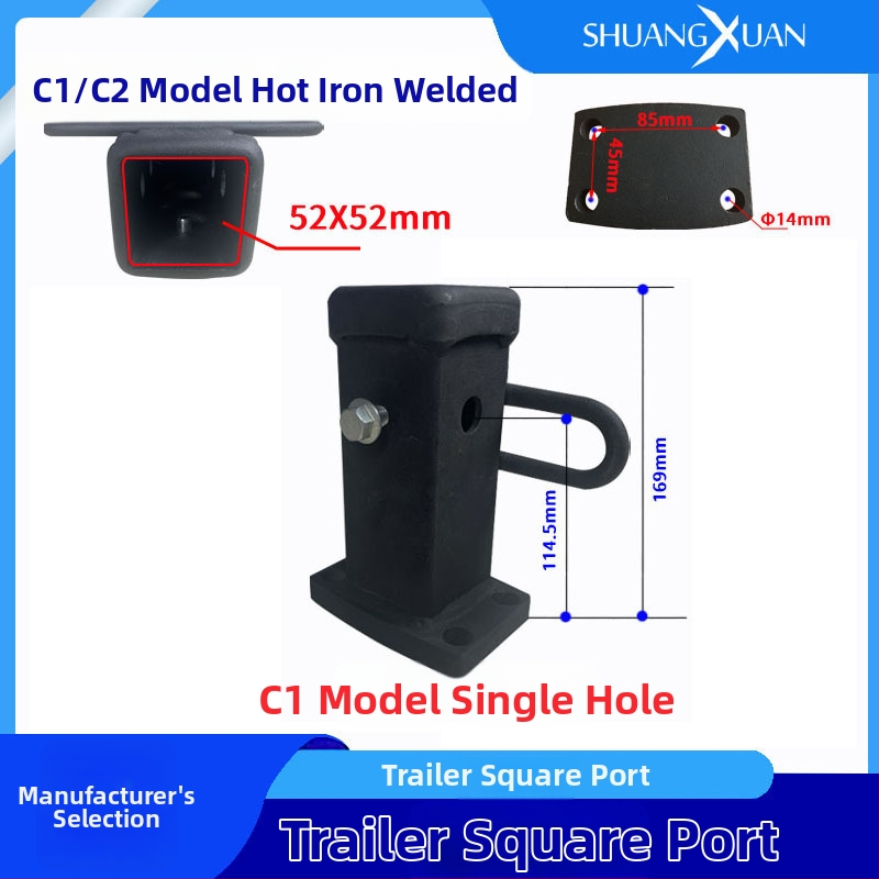 Vučni rameni s brzim spajanjem, kvadratni otvor, površinska sprejna obloga, lijevano čelično, kompatibilan s obiteljskim automobilom, modeli THR-01A/THR-02A/THR-03A/THR-03B