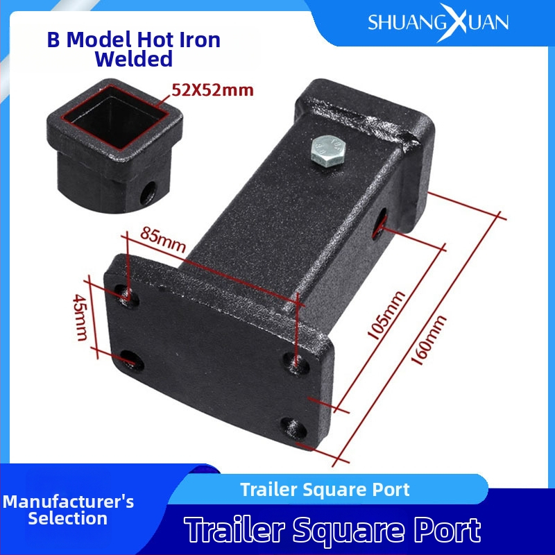Vučni rameni s brzim spajanjem, kvadratni otvor, površinska sprejna obloga, lijevano čelično, kompatibilan s obiteljskim automobilom, modeli THR-01A/THR-02A/THR-03A/THR-03B