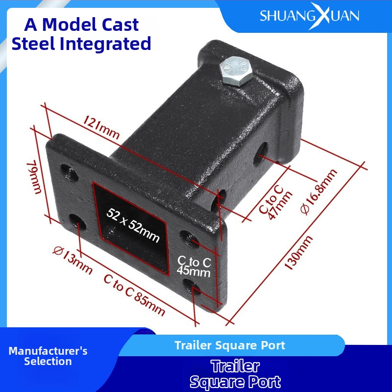 Vučni rameni s brzim spajanjem, kvadratni otvor, površinska sprejna obloga, lijevano čelično, kompatibilan s obiteljskim automobilom, modeli THR-01A/THR-02A/THR-03A/THR-03B