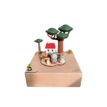 Muzik kutija od bukovog drva — moderni minimalistički dizajn, personalizirani poklon za vjenčanja, rođendane, diplome i uredske/događajne potrebe