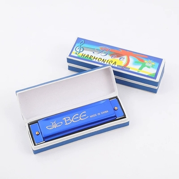 Bees armonică polifonică, model DF24A-1, 10 cavități, capac din aluminiu