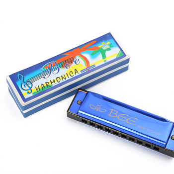 Bees armonică polifonică, model DF24A-1, 10 cavități, capac din aluminiu