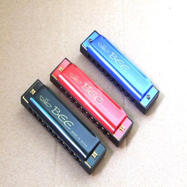 Bees armonică polifonică, model DF24A-1, 10 cavități, capac din aluminiu