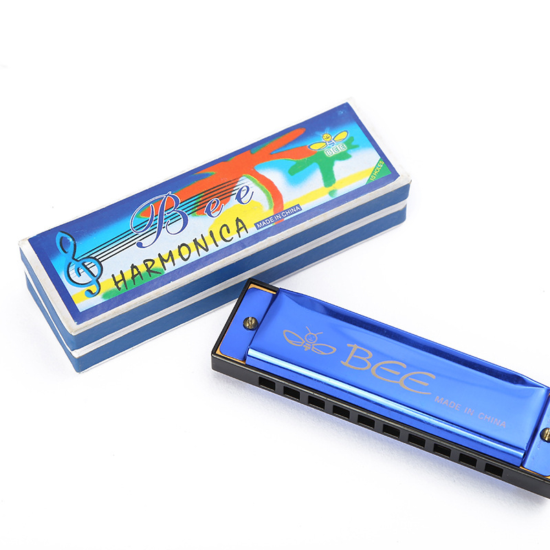 Bees armonică polifonică, model DF24A-1, 10 cavități, capac din aluminiu