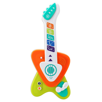 Oktató zenei gitár játék gyerekeknek, interaktív tanuló játék, műanyag, 4-6 éveseknek, fejleszti a hallást és a kéz-szem koordinációt