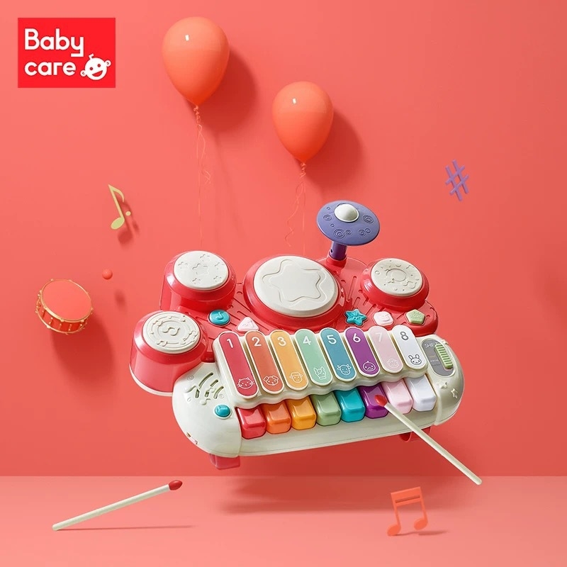 Babycare nyolc tónusú zongorajáték babáknak, ABS anyag, 0–3 éves korosztály