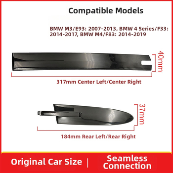 Pamio BMW M3/M4 4 Series Cabriolet Klipsa poklopca šarke krova - Plastika