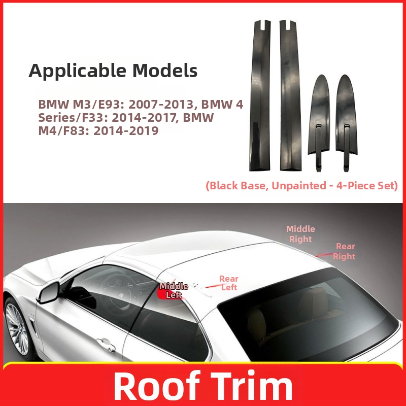 Pamio BMW M3/M4 4 Series Cabriolet Klipsa poklopca šarke krova - Plastika