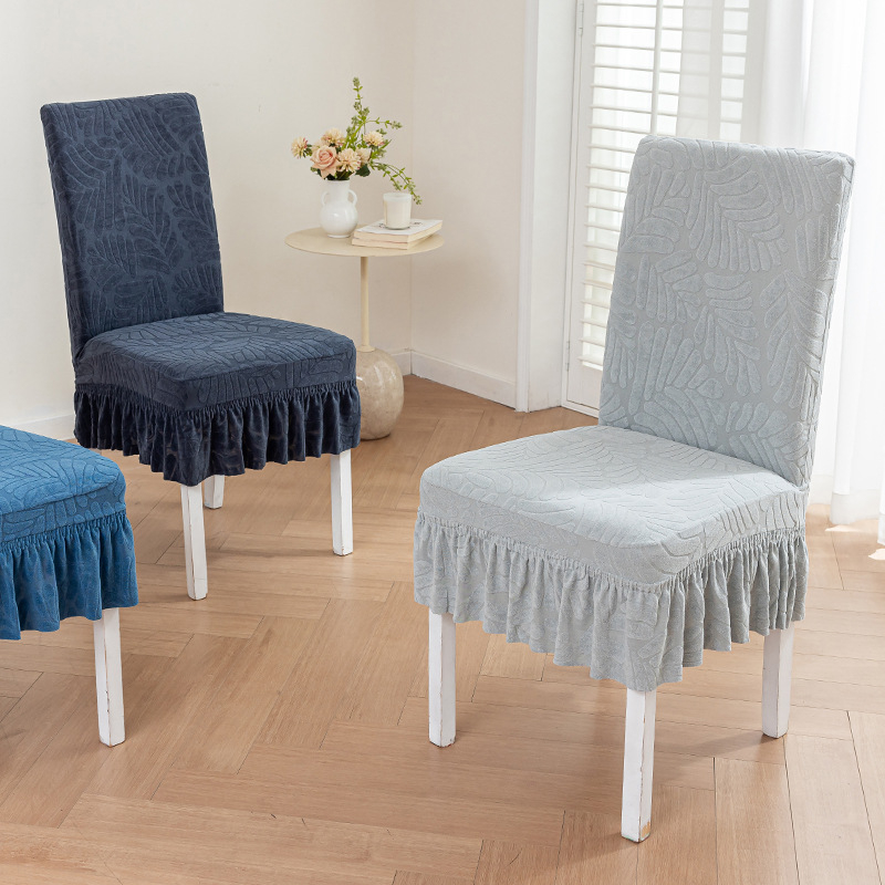 Étkezőszék és taburet huzat integrált háttámlával — porvédő védőhuzat, modern minimál stílus