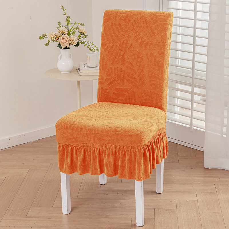 Étkezőszék és taburet huzat integrált háttámlával — porvédő védőhuzat, modern minimál stílus