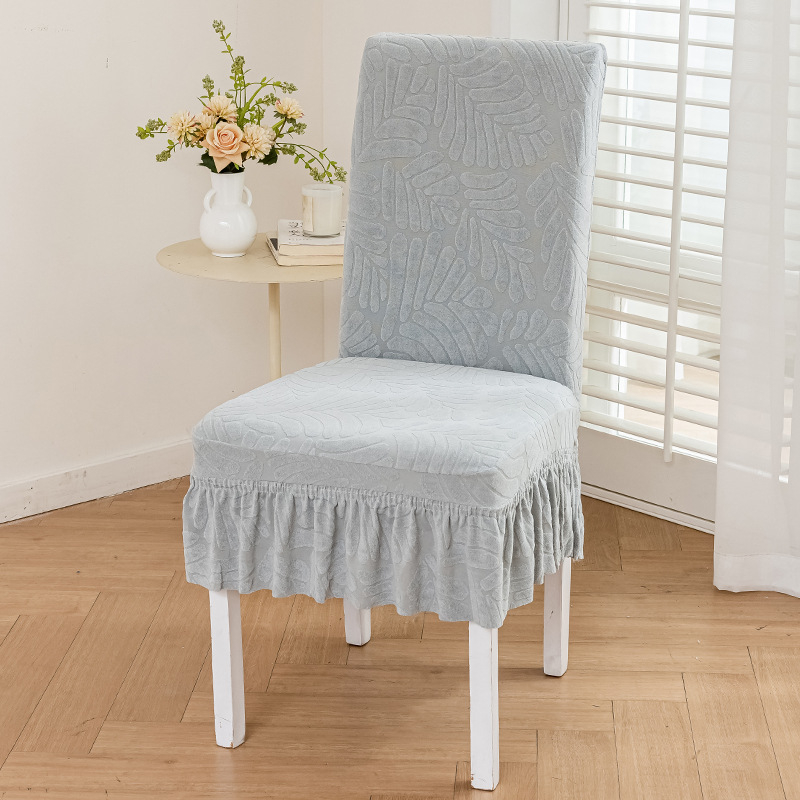 Étkezőszék és taburet huzat integrált háttámlával — porvédő védőhuzat, modern minimál stílus