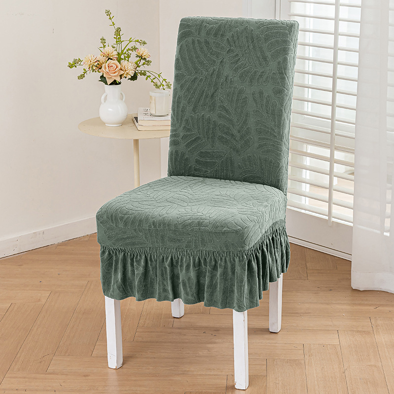 Étkezőszék és taburet huzat integrált háttámlával — porvédő védőhuzat, modern minimál stílus