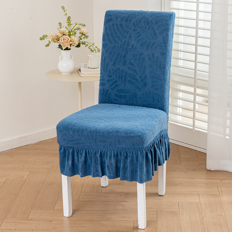 Étkezőszék és taburet huzat integrált háttámlával — porvédő védőhuzat, modern minimál stílus