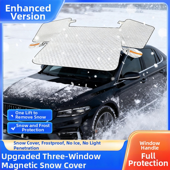 Kryt predného skla auta, hrubší, vylepšený, hliníková fólia, vetruodolný, proti námraze a snehu, teleskopické uchytenie, univerzálny fit, 700 g