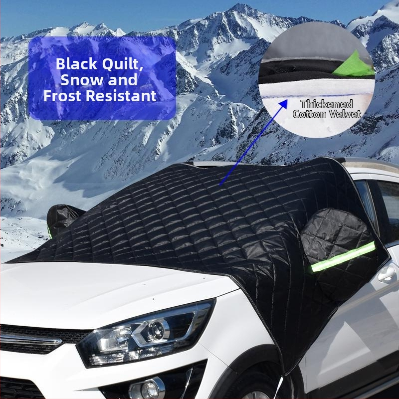 Κάλυμμα προστασίας παρμπρίζ αυτοκινήτου – βαμβακό μαλλί, Imperial Scene, προστασία από χιόνι και παγετό το χειμώνα
