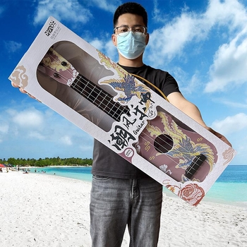 Műanyag gyerekeknek szóló gitár játék — játszható zenei hangszer, ukulele-stílusú, 4-6 éveseknek