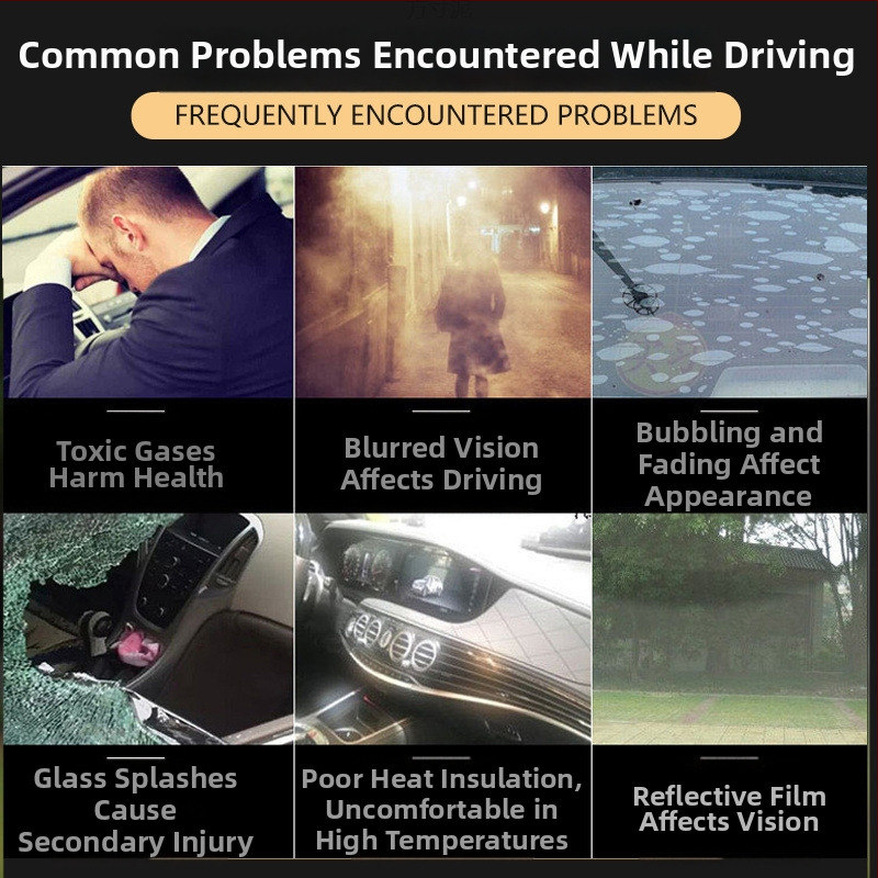 Autofólia na okná – samolepiaca, nano keramická membrána, priepustnosť 70–80%, UV ochrana 90% a viac, séria 1